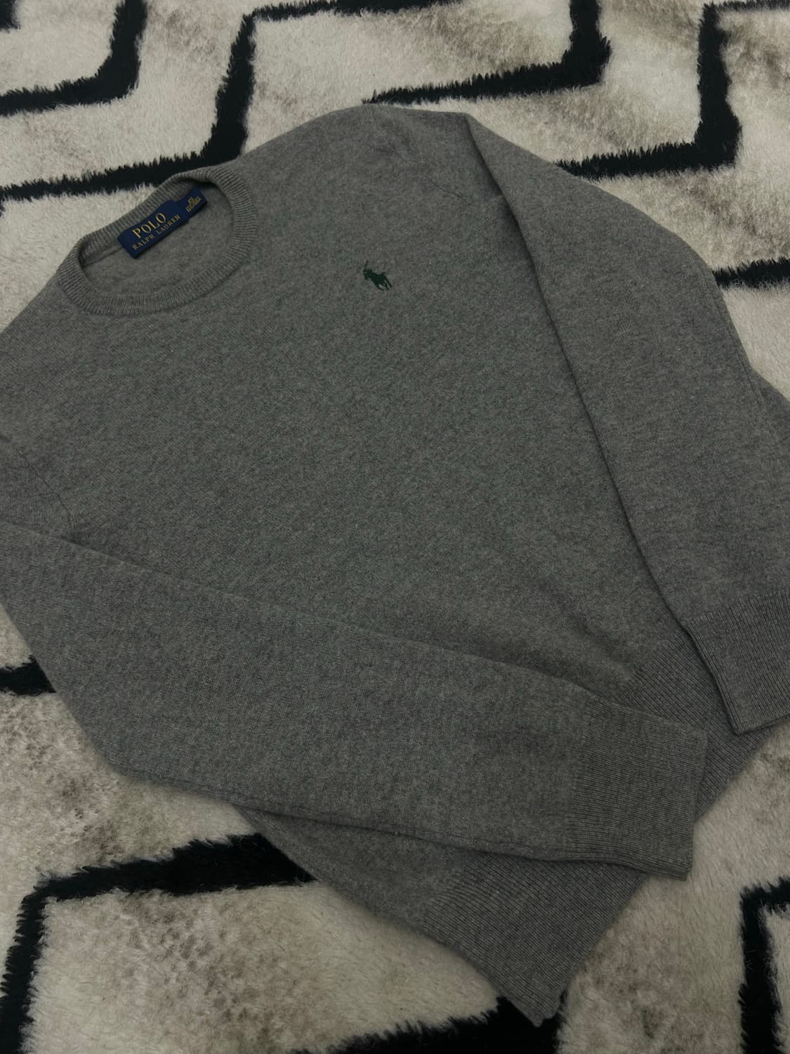[XS]폴로랄프로렌 라운드 모 니트/그레이 상품이미지1