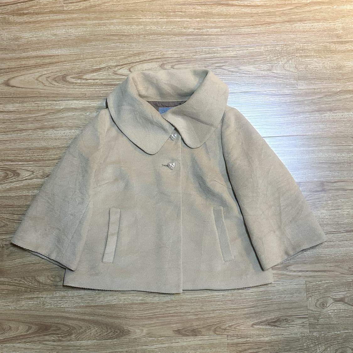 빈티지 라떼 코트 히메갸루 로걀 너에게닿기를 너닿 사와코 모리걸 헤이세이 상품이미지1