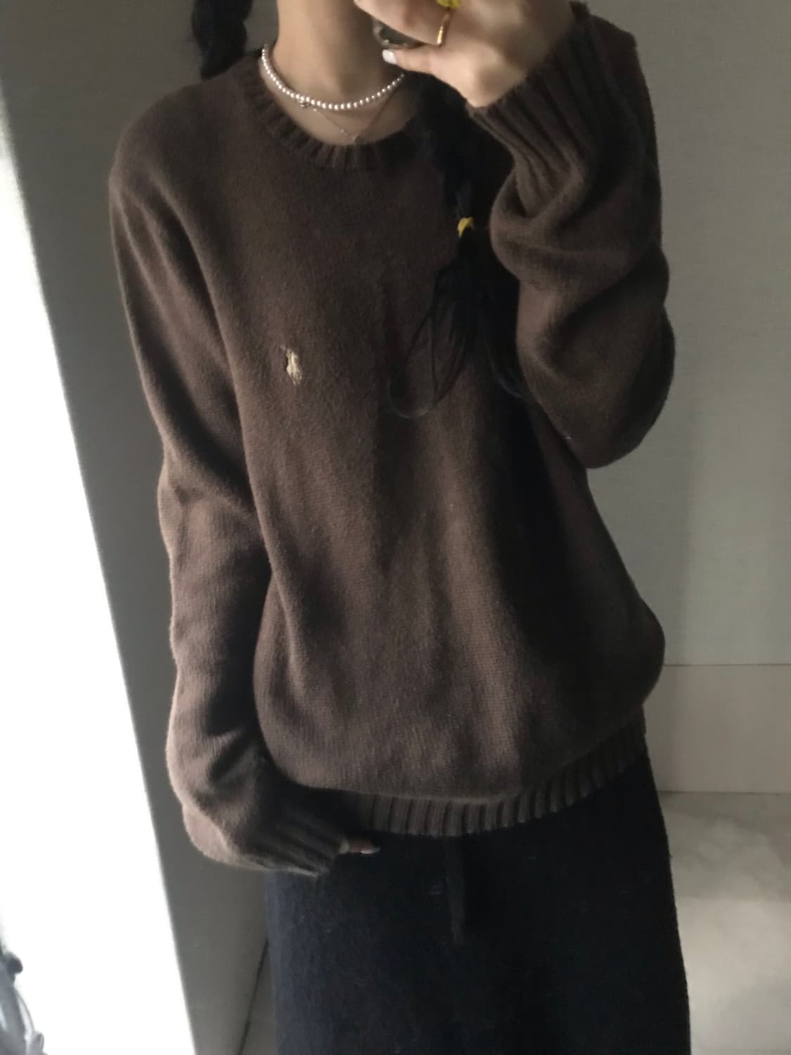 폴로 브라운 니트 상품이미지2