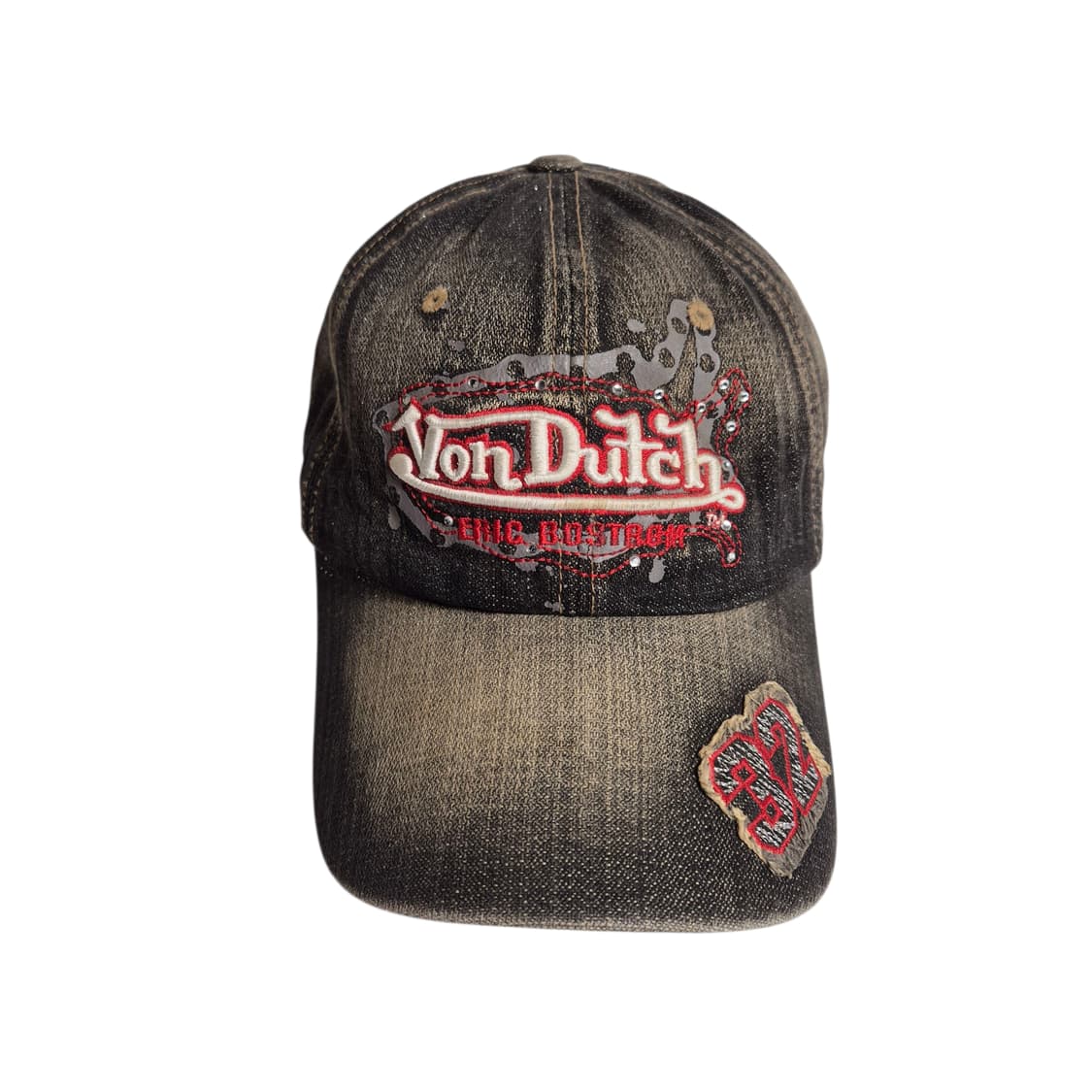 VonDuTch) 본더치 Y2K 흑청 대님 로고 볼캡 상품이미지1