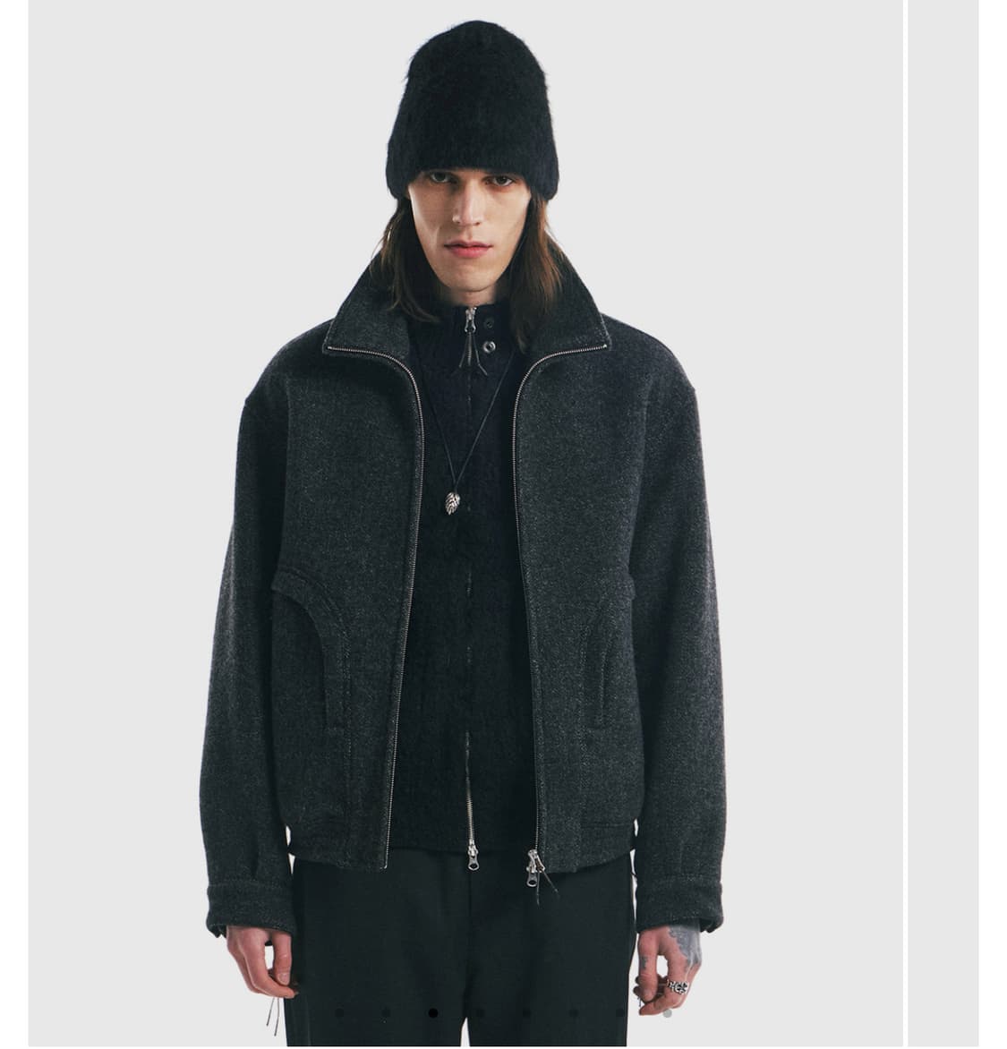 언어펙티드 울 블루즁 자켓 상품이미지1