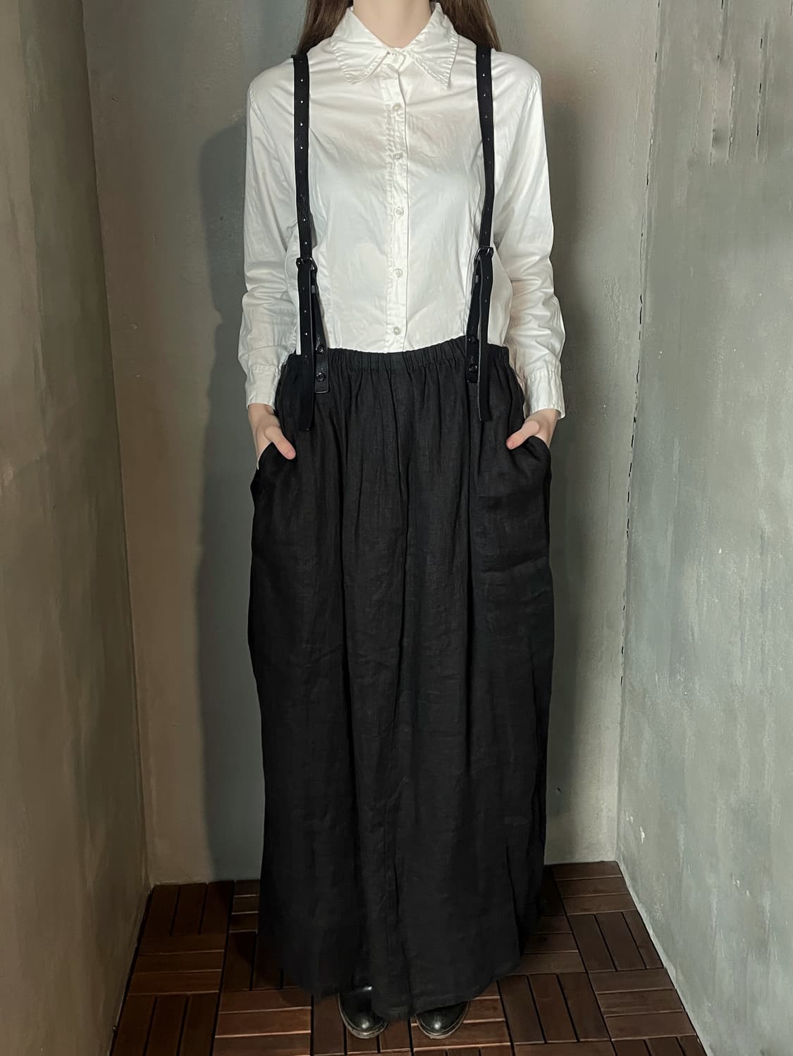 누드:마사히코 마루야마 린넨 롱 스커트/드레스 상품이미지5