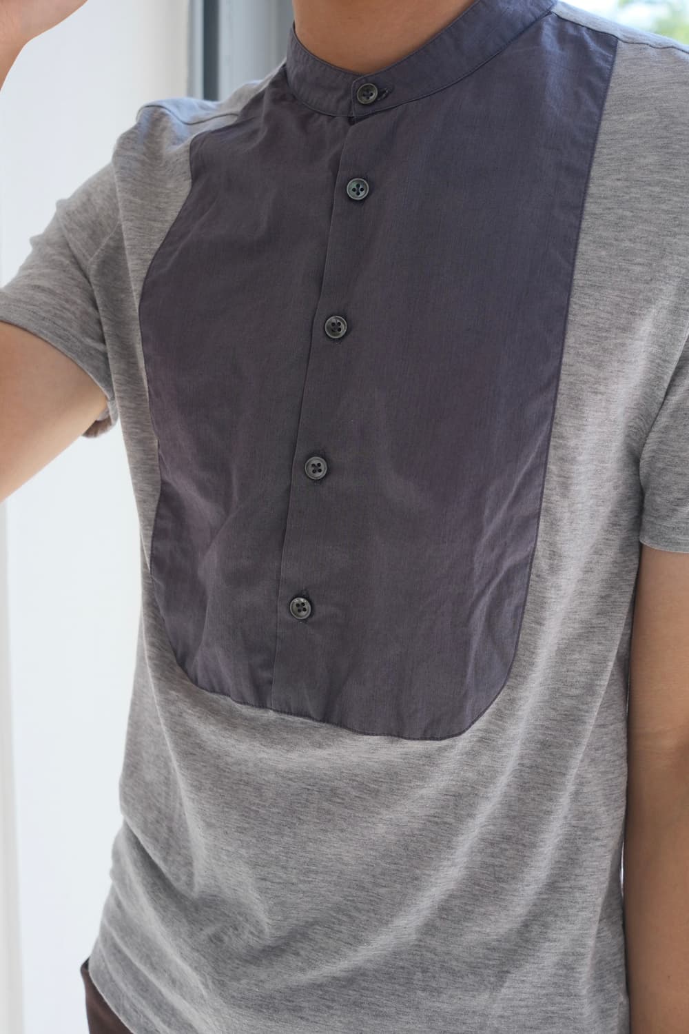 Henley neck t-shirt 상품이미지2