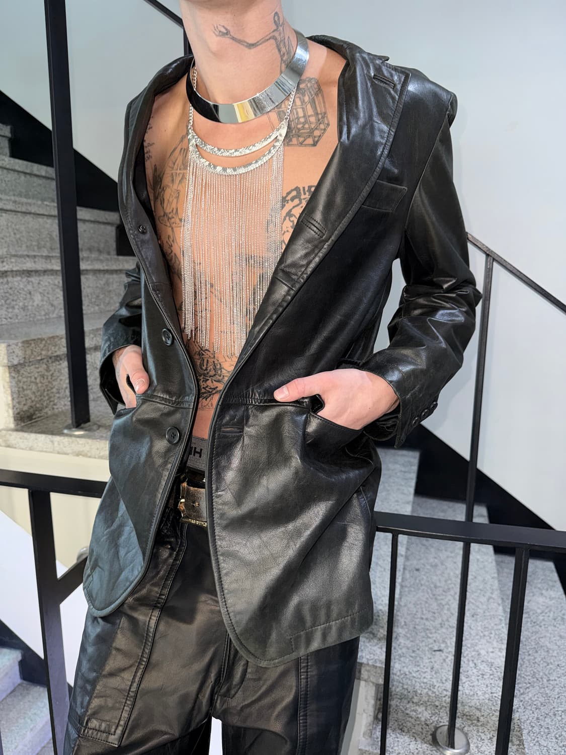 leather blazer 상품이미지3