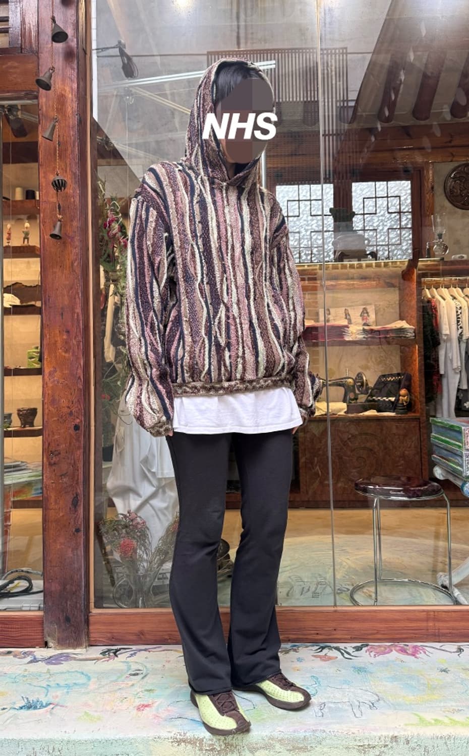 Kapital patchwork knit hoodie 상품이미지10