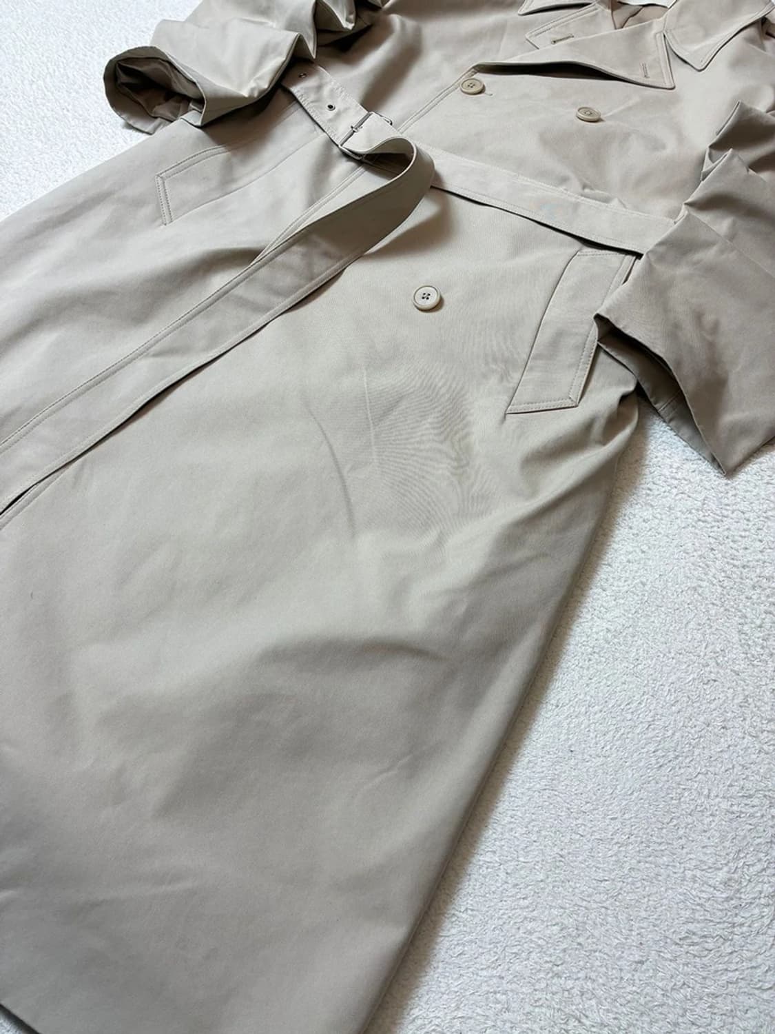 인사일런스 23FW 더블 브레스티드 벨티드 트렌치 코트 PN7527 상품이미지3