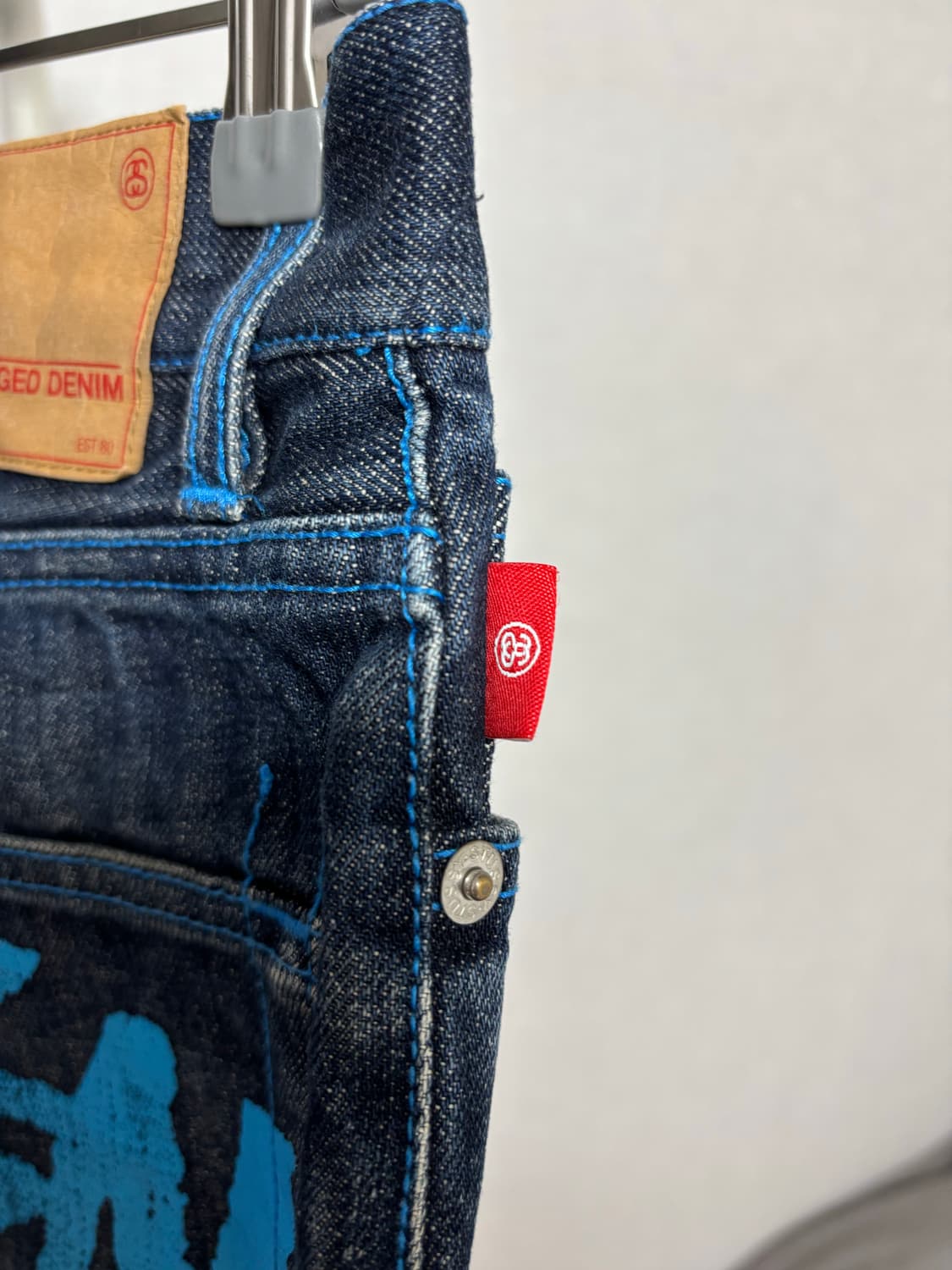 빈티지 스투시 Stüssy PDW 러프앤러기드 데님 반바지 상품이미지4