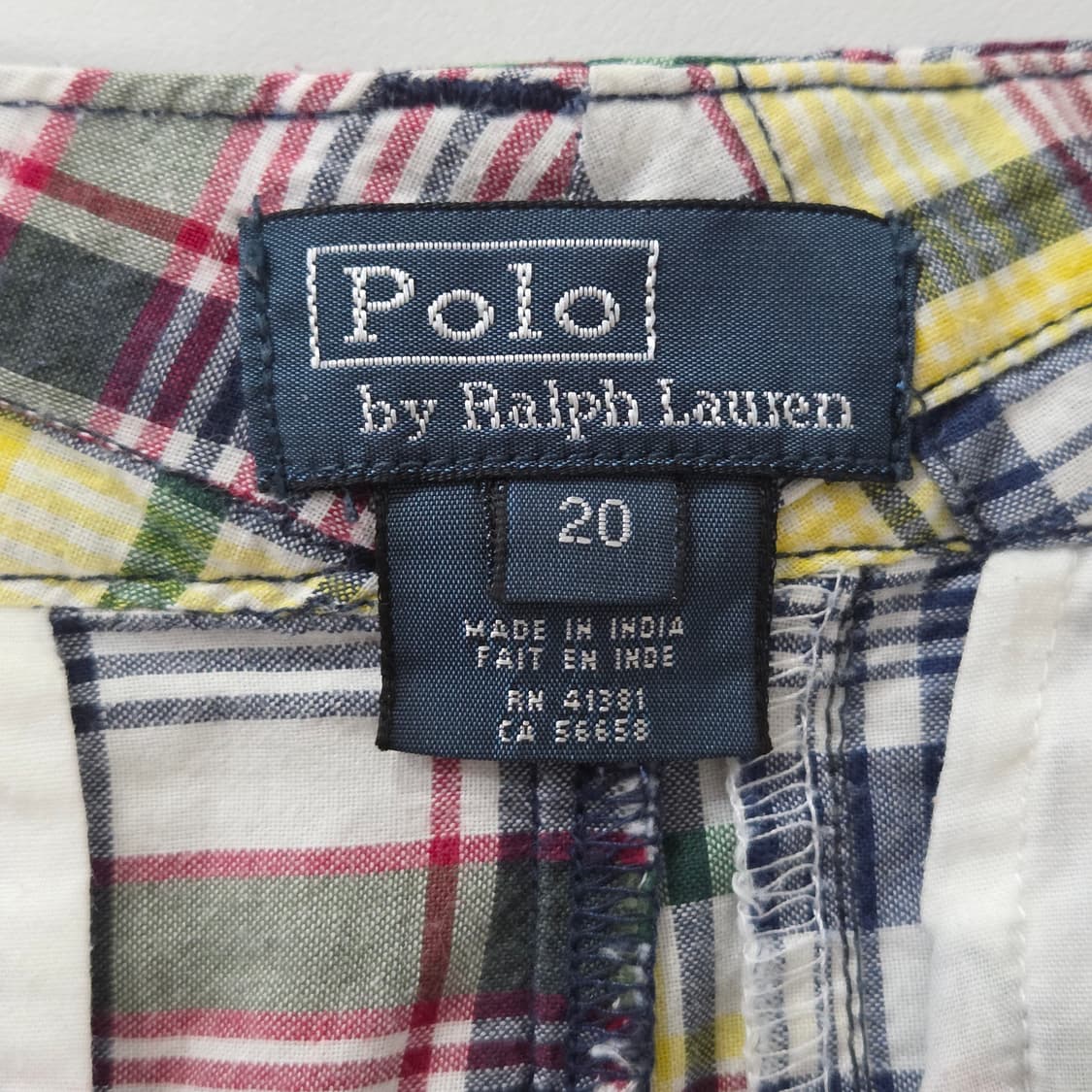 폴로랄프로렌 보이즈 마드라스 패치워크 반바지 20 상품이미지5