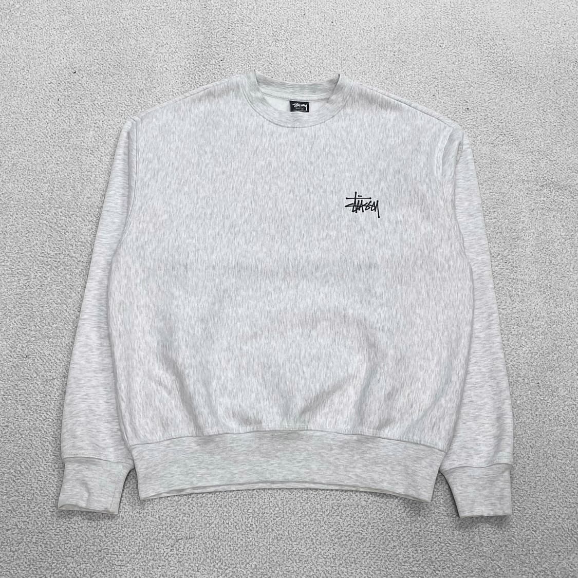 스투시 Stussy 베이직 로고 크루넥 맨투맨 에쉬헤더 상품이미지2