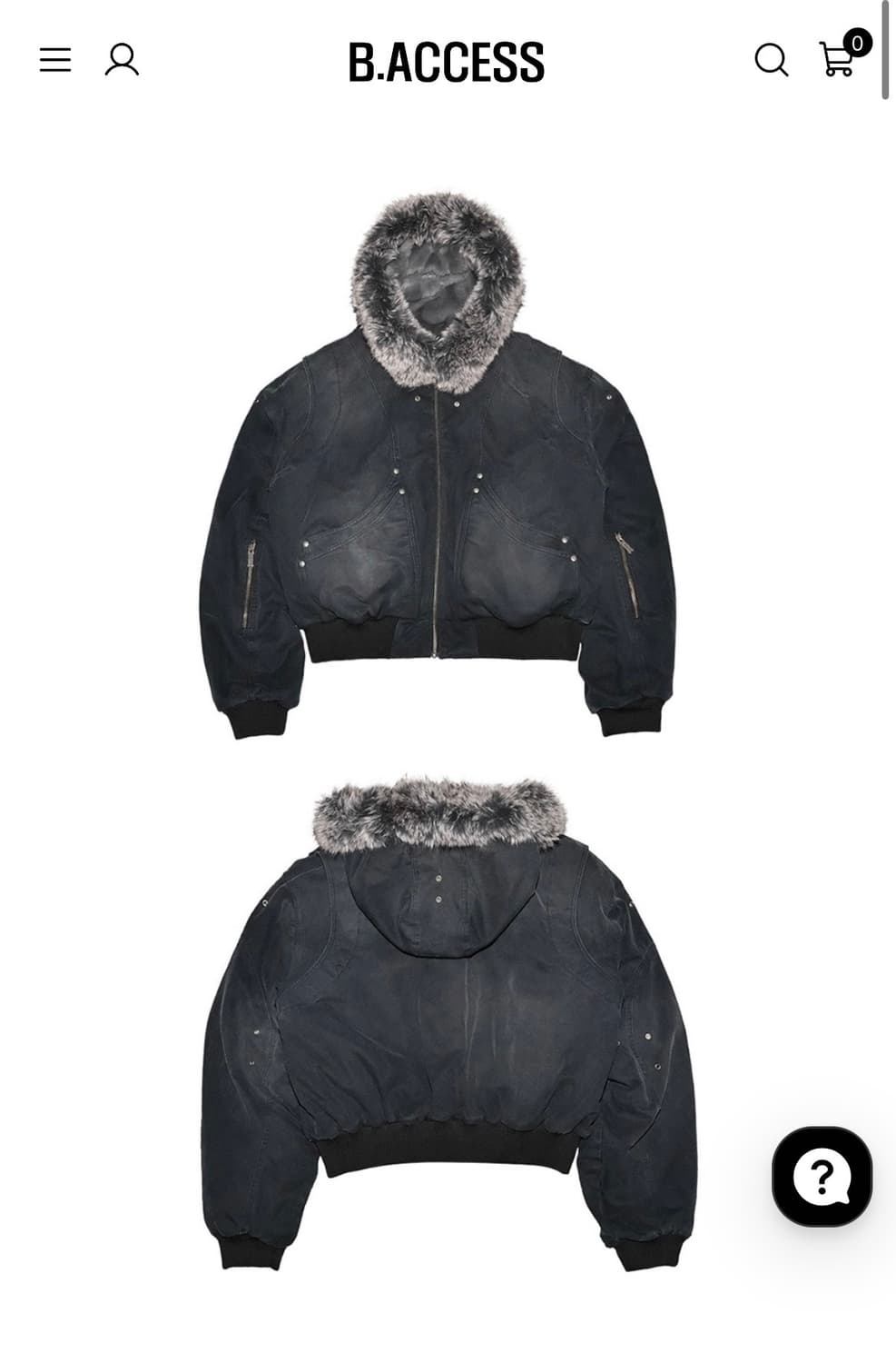 비엑세스 퍼 데님 자켓 상품이미지1