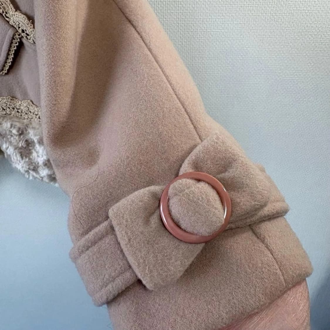 대장급) 엑시즈팜 뮤트핑크 히메갸루 리떼갸루 코트 짜잔씨 일본빈티지 상품이미지4