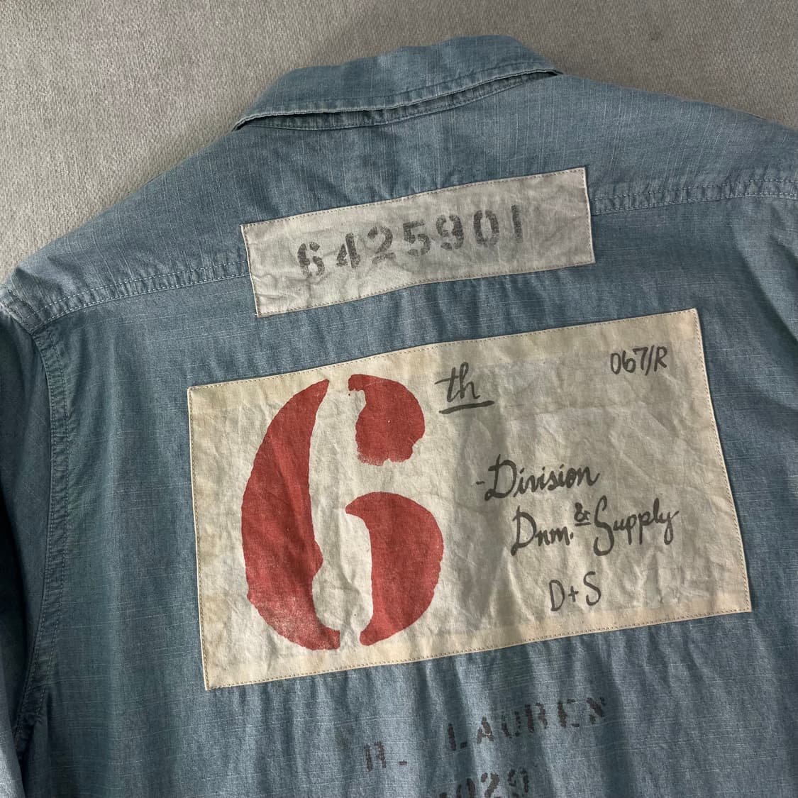 100 폴로랄프로렌 데님앤서플라이 샴브레이 데님 셔츠 상품이미지8