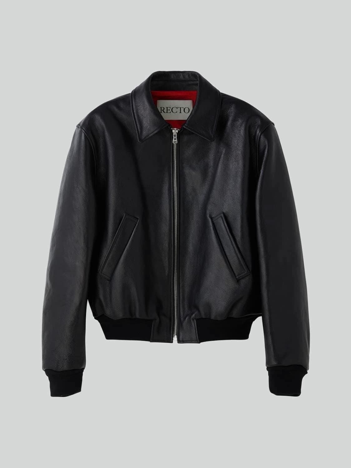 [XL] 렉토 벤 고트 레더 가죽 점퍼 자켓 블랙 초판 상품이미지4