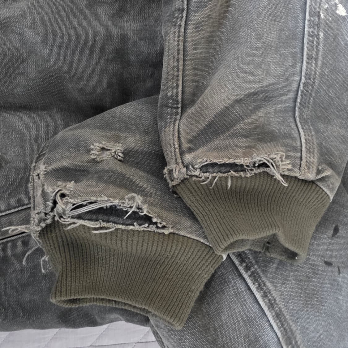 [XXL] 00s 빈티지 칼하트 산타페 j14 MOS 트래쉬드 워크자켓 상품이미지4