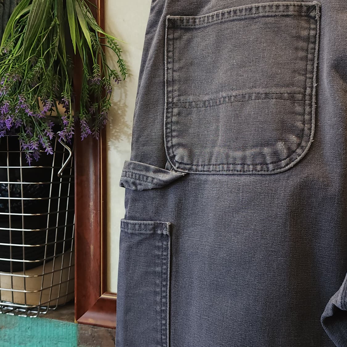 칼하트 싱글니 카펜터 워크팬츠 퍼플 36x32 상품이미지10