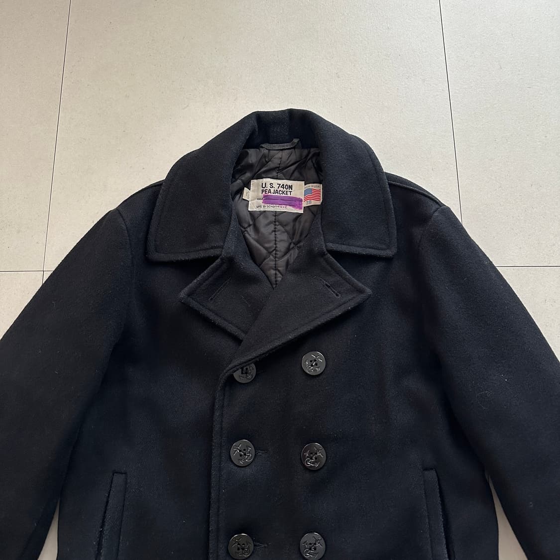 90s 쇼트 Schott 740N 피코트 (사이즈 38) 상품이미지2