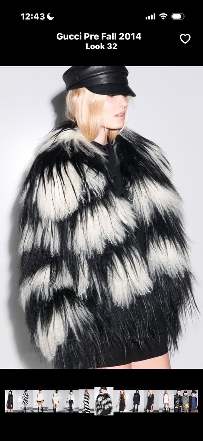 지아니니 구찌 실버 폭스 퍼자켓 상품이미지8