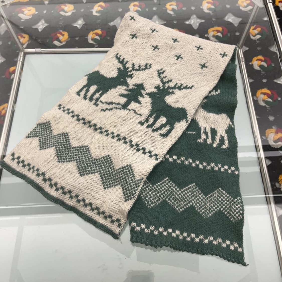 빈티지 데일리 포인트 노르딕 코위찬 니트 목도리 C08195 상품이미지2