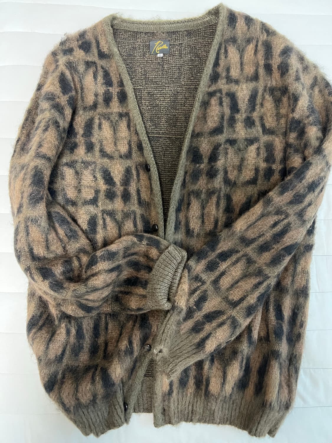 니들스 모헤어 빠삐용 가디건 브라운 상품이미지3