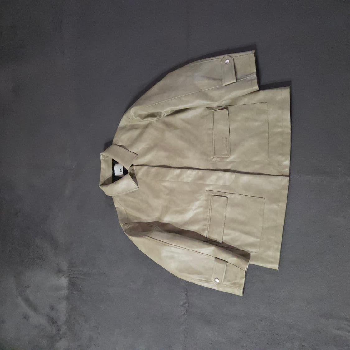 새상품 OIC OiOi 레더 하프 자켓 크림 상품이미지6