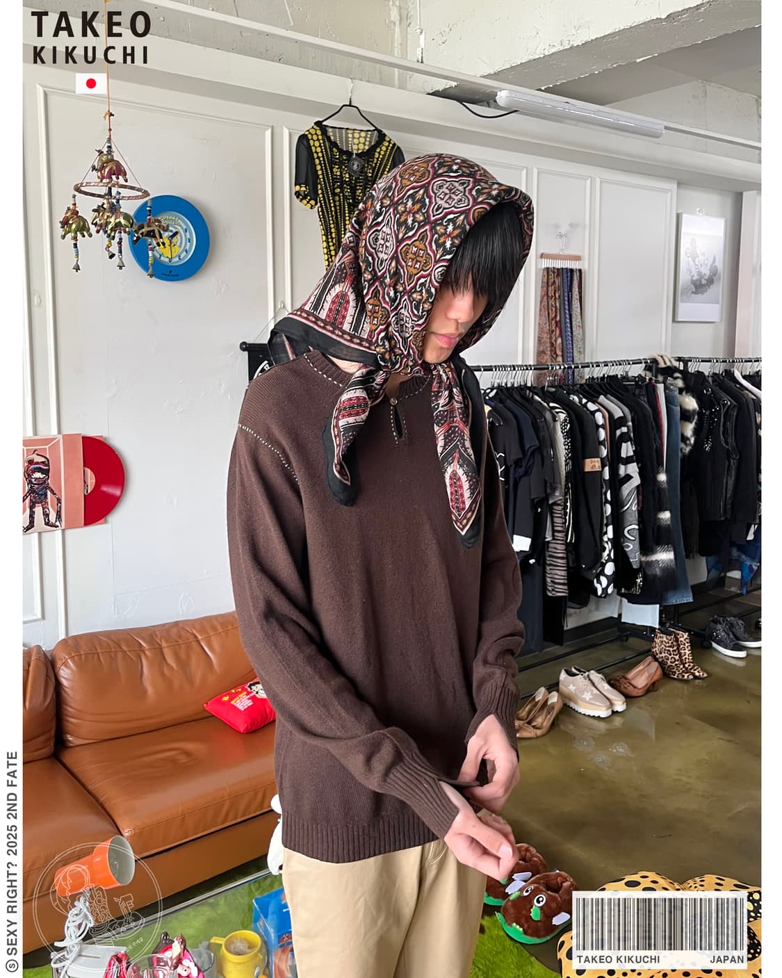 TAKEO KIKUCHI Stitch Point Wool Knit 상품이미지1