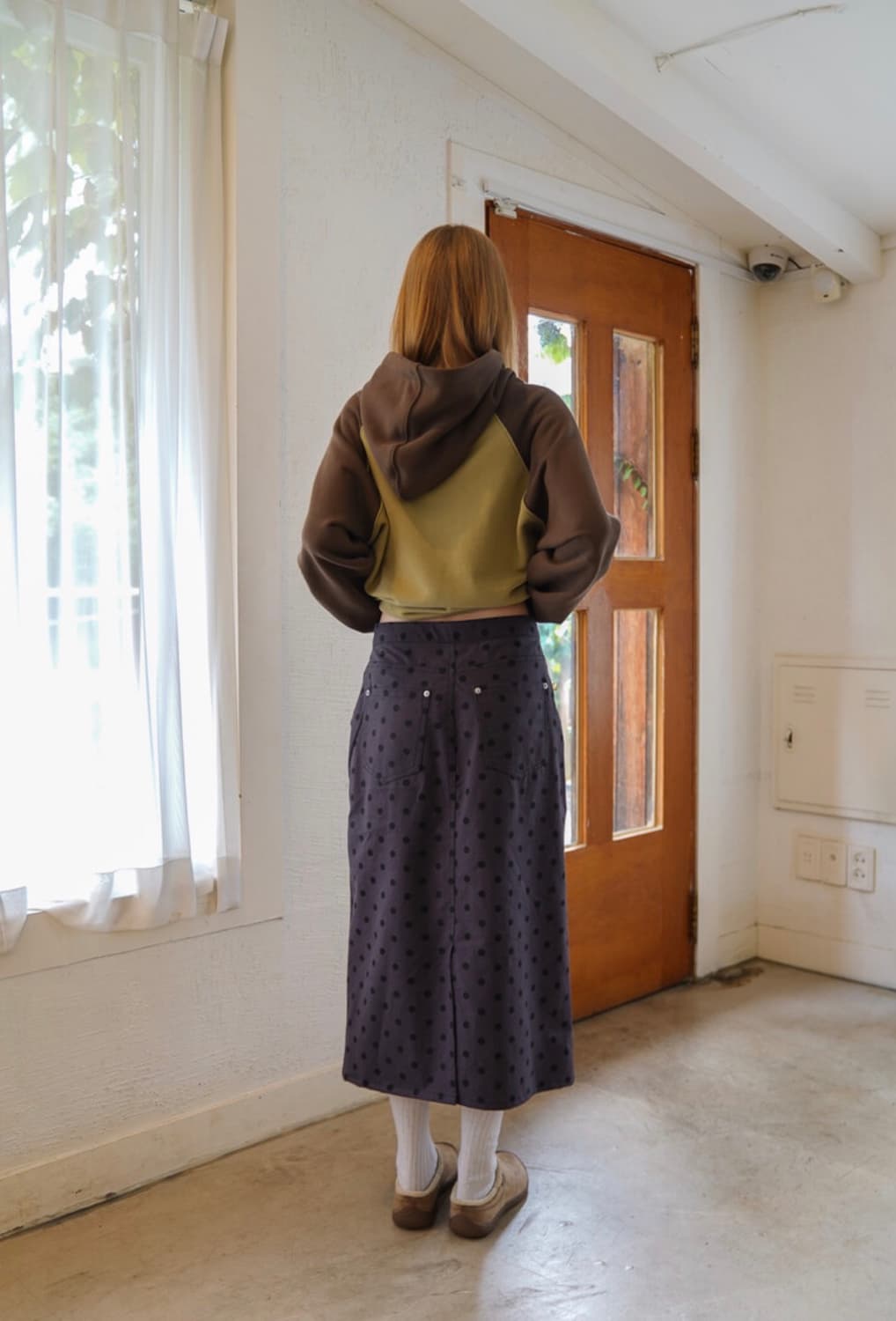 예디아카이브 DOT LONG SKIRT 상품이미지4