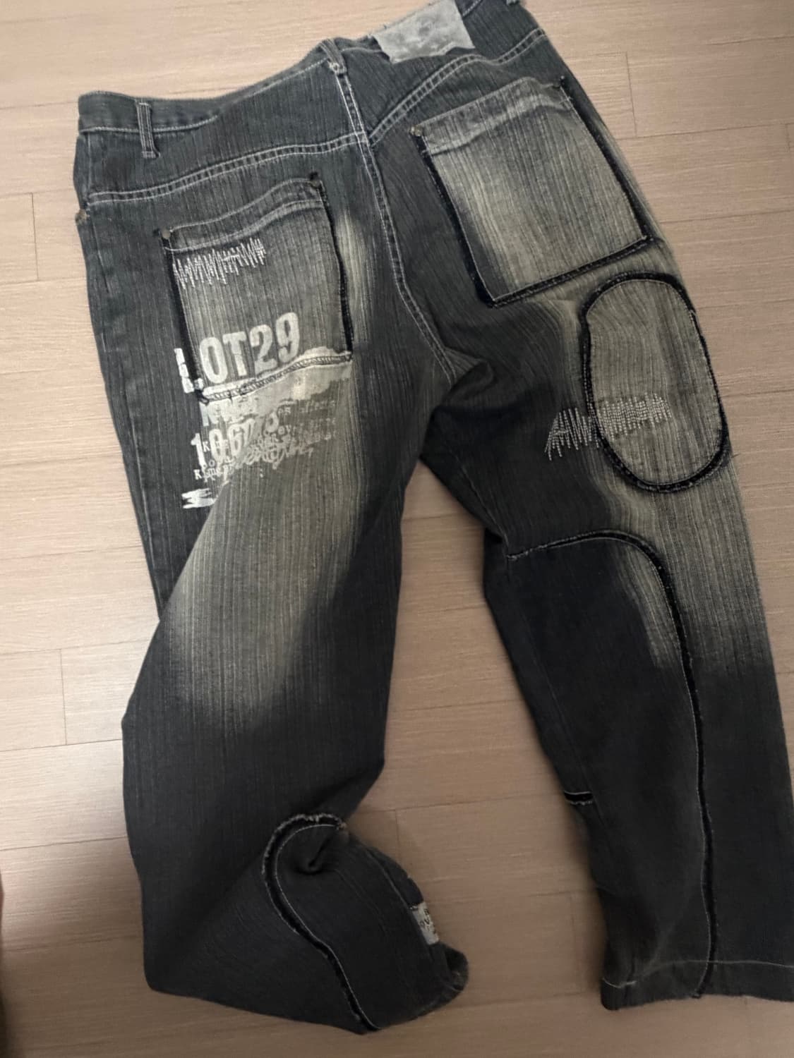 Lot29 패치 데님팬츠 상품이미지1