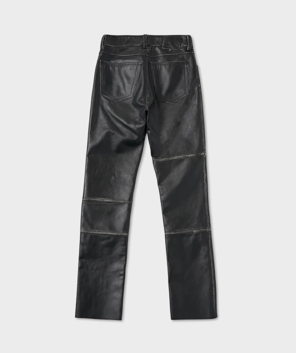 [26] MM6 5 포켓 레더 팬츠 - 블랙 상품이미지2