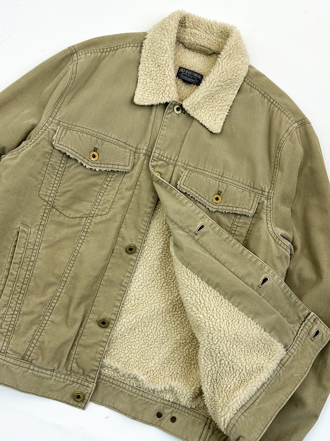 폴로진스앤컴퍼니 성조기 코듀로이 쉐르파 자켓 상품이미지3