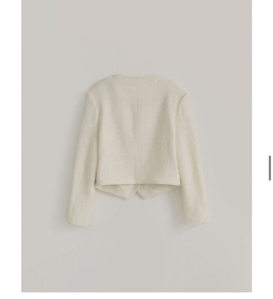 새상품 하네 엔케이스 버튼 자켓 크림 트위드 자켓 상품이미지2