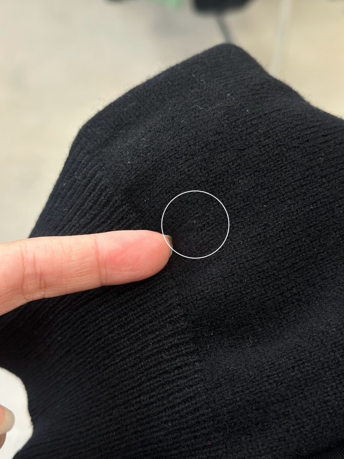 꼼데가르송 레드와펜 블랙 울 V넥 가디건  상품이미지9