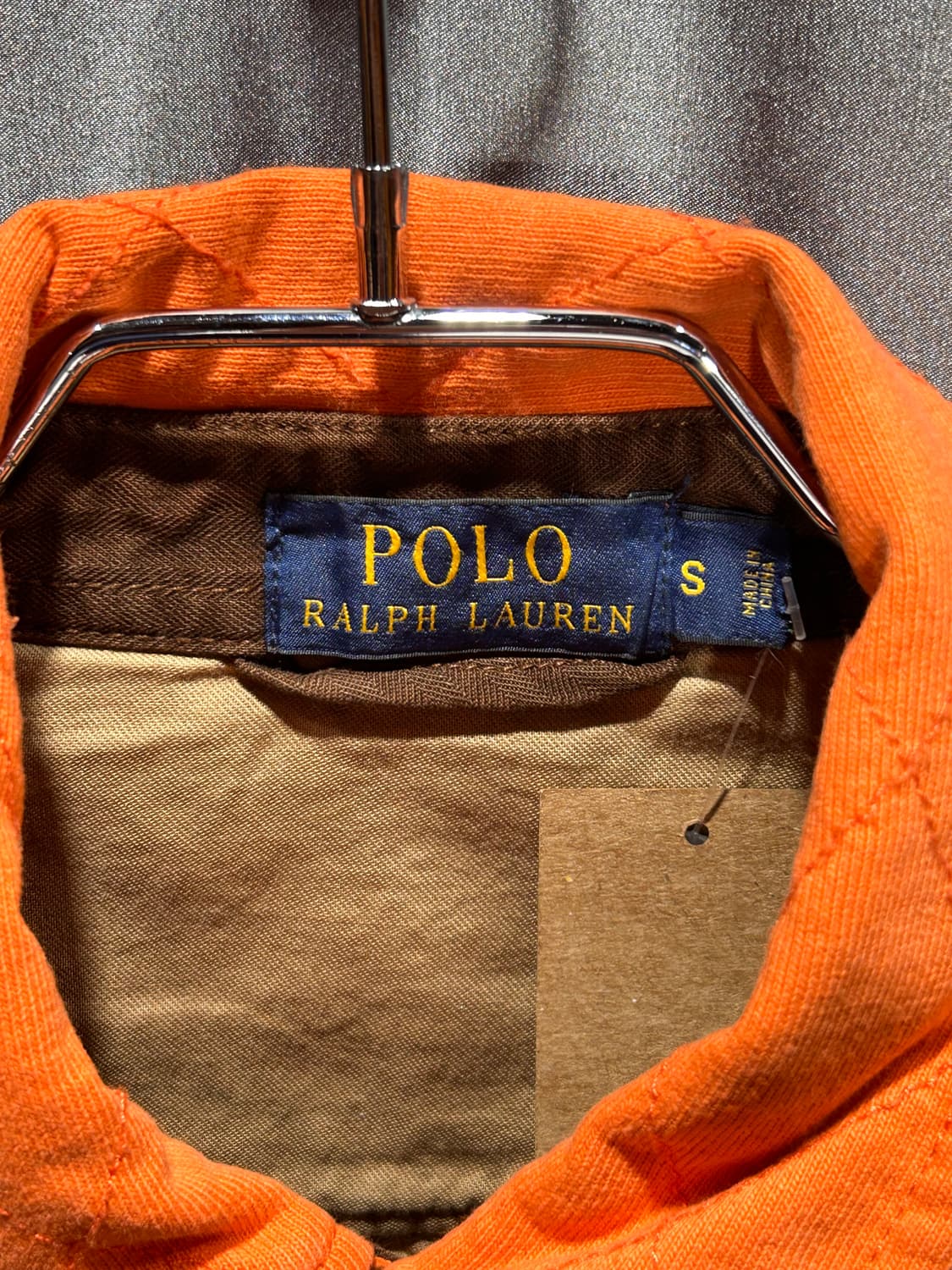 S 폴로랄프로렌 투포켓 퀼팅 패치 오렌지 자켓 상품이미지5