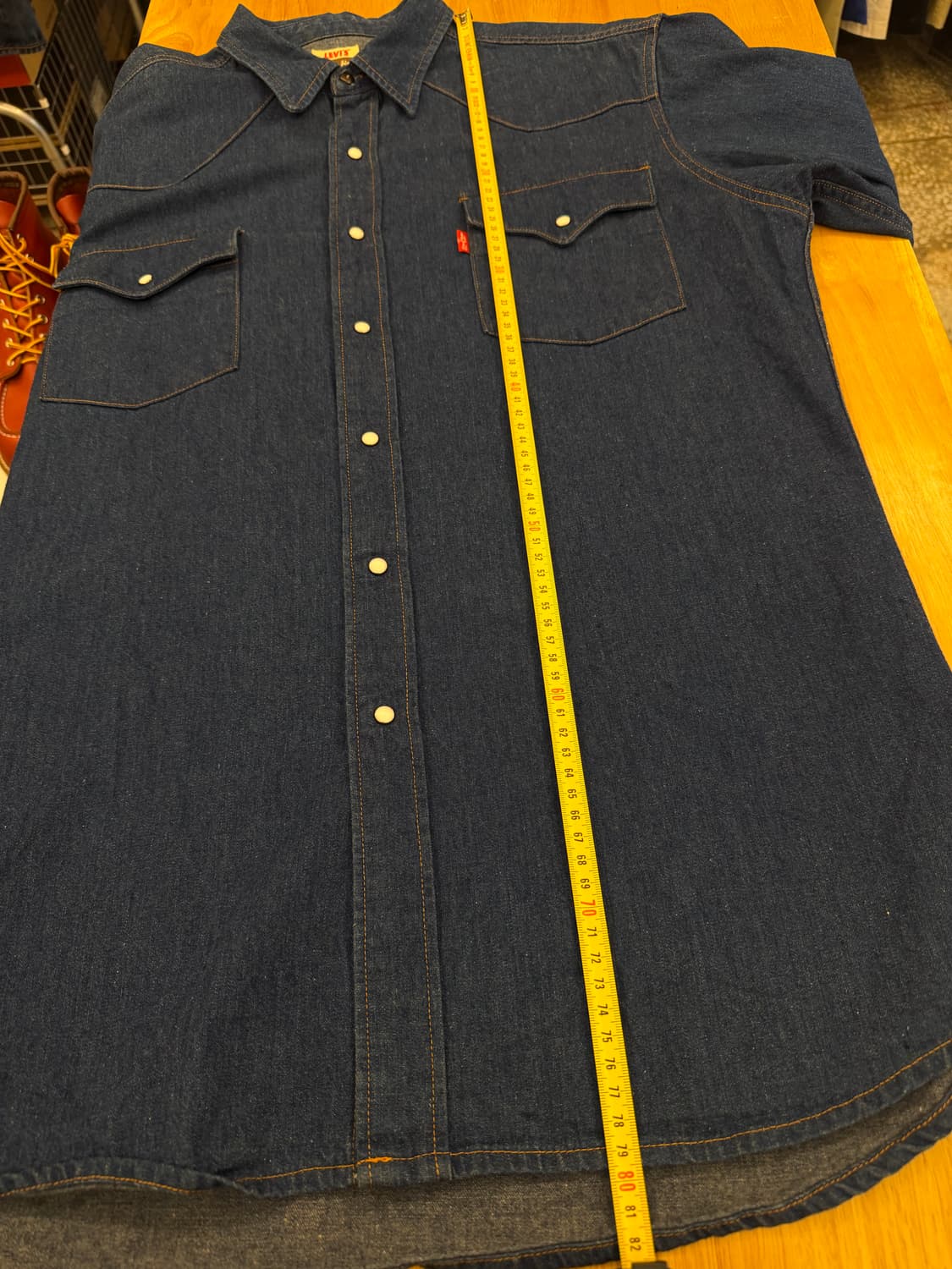 90‘s 리바이스 웨스턴 데님 셔츠 상품이미지9