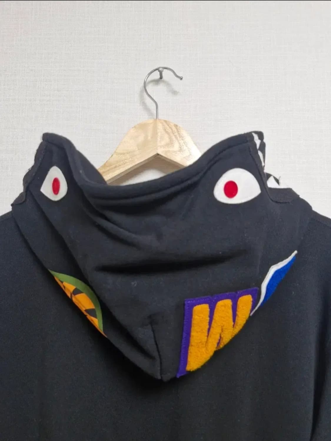 베이프 샤크후드 블랙 L 상품이미지3