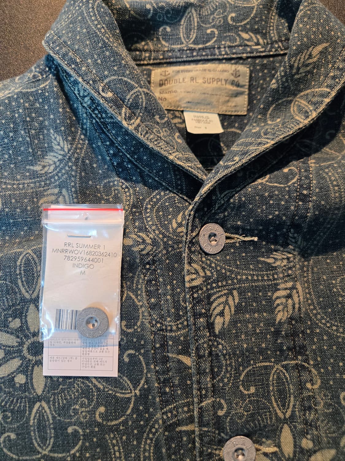 RRL 윌슨 프린트 데님 자켓  상품이미지1