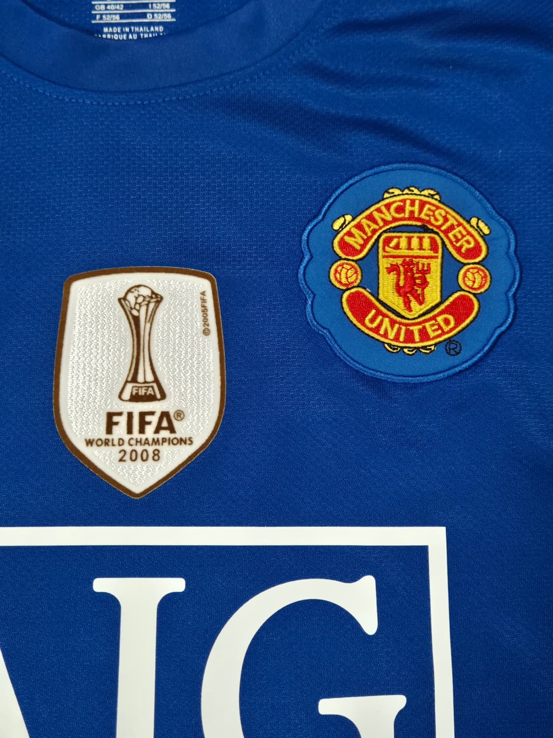 08-09 맨유 써드 챔스버전 호날두 긴팔 유니폼 L 상품이미지4