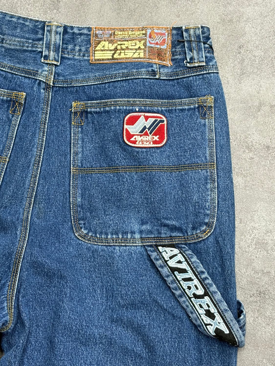 00s 아비렉스 AVIREX Y2K Multi Pocket denim 상품이미지3