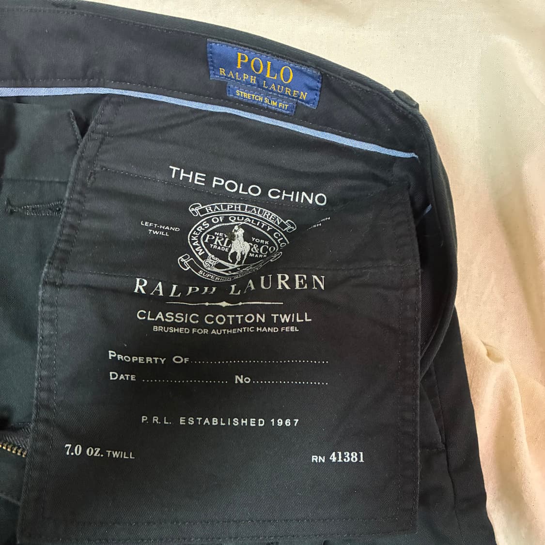 폴로 랄프로렌 블랙 치노팬츠 상품이미지5
