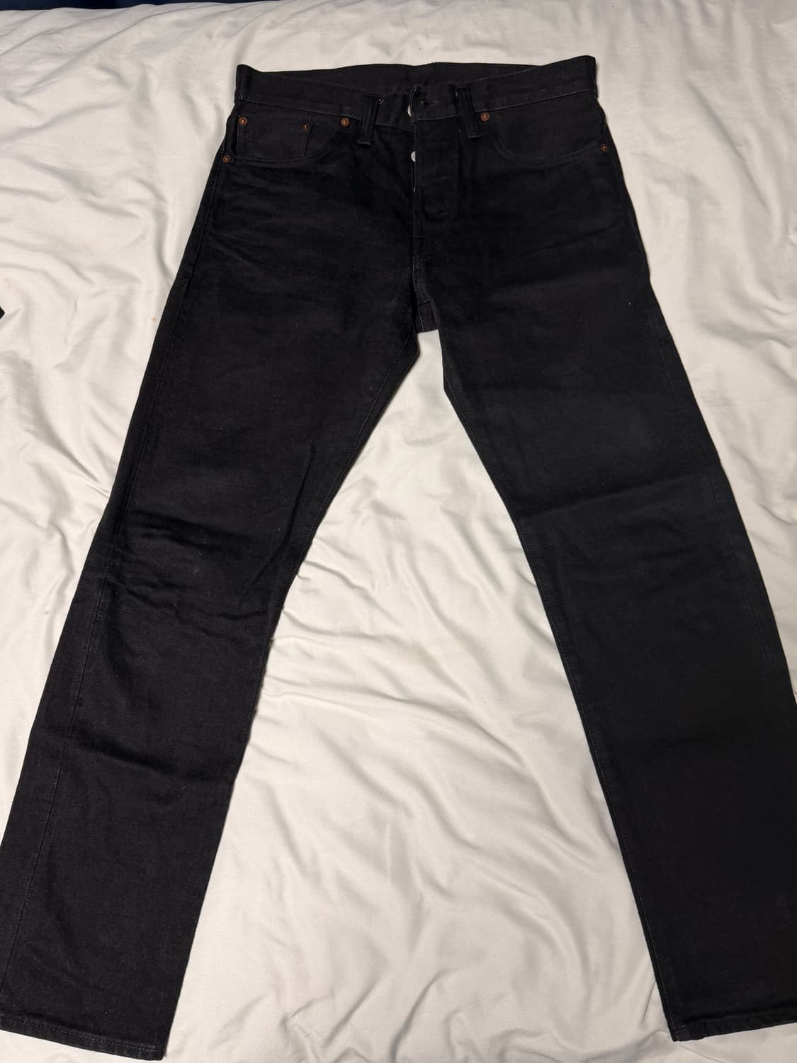 RRL 슬림핏 블랙 셀비지 진 31x30  상품이미지1