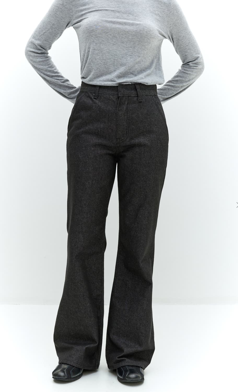 부츠컷 데님 팬츠 (블랙) 상품이미지1