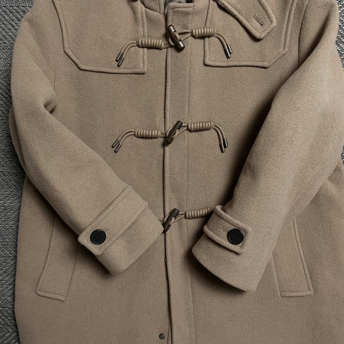 커스텀 어클락 아메카지 박시핏 더플 모직 롱 코트o 5413 상품이미지6