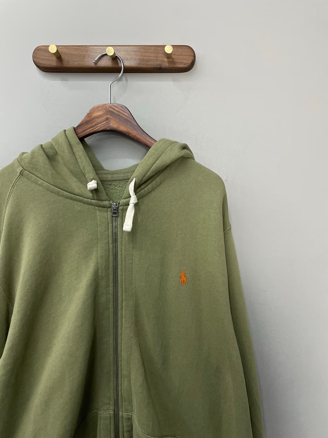 폴로 랄프로렌 연카키 오렌지 포니 자수 후드집업 H1816 상품이미지3