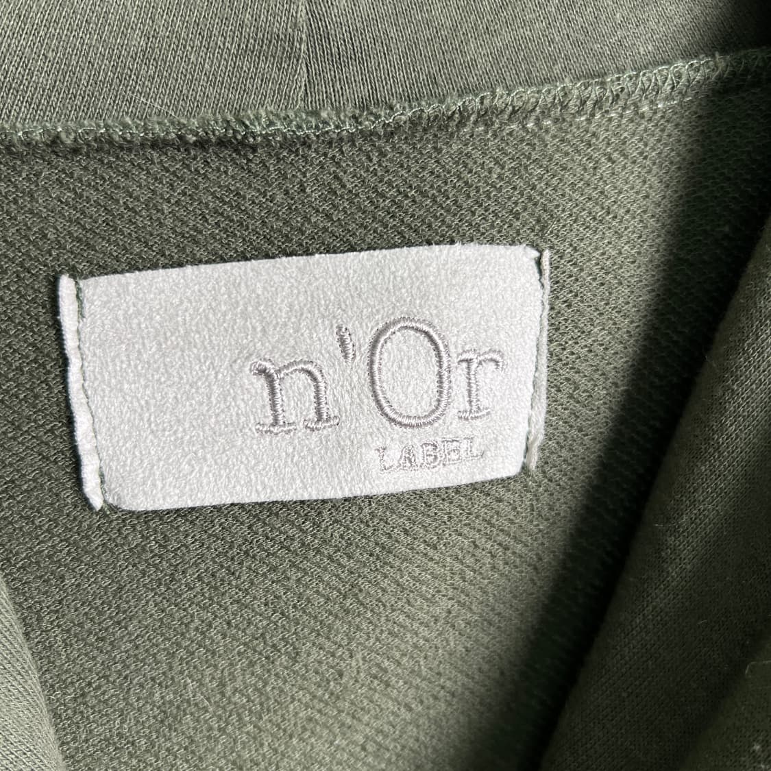 n'or label 카키 후드집업 상품이미지4