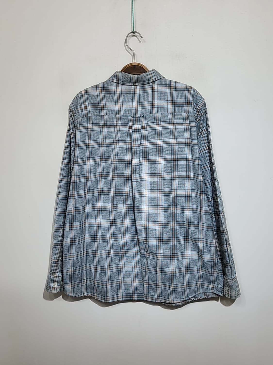 (100) 빈폴 남방 체크 셔츠 포켓 캐주얼  상품이미지6