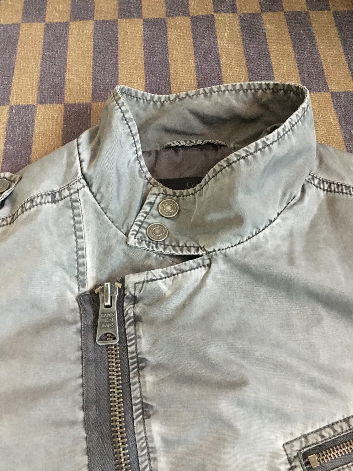 Calvin kiein - 그레이 가먼츠워싱 나일론 자켓 [L] 상품이미지7