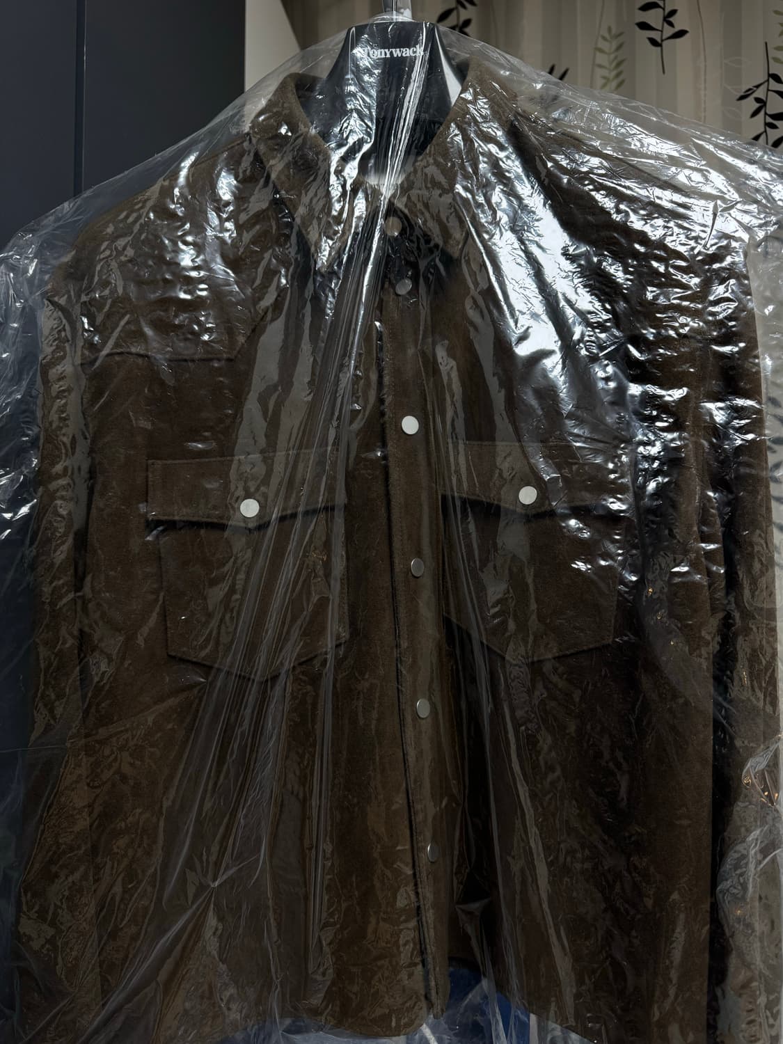 토니웩 스웨이드 크롭 웨스턴 자켓 올리브 브라운 XL 상품이미지2