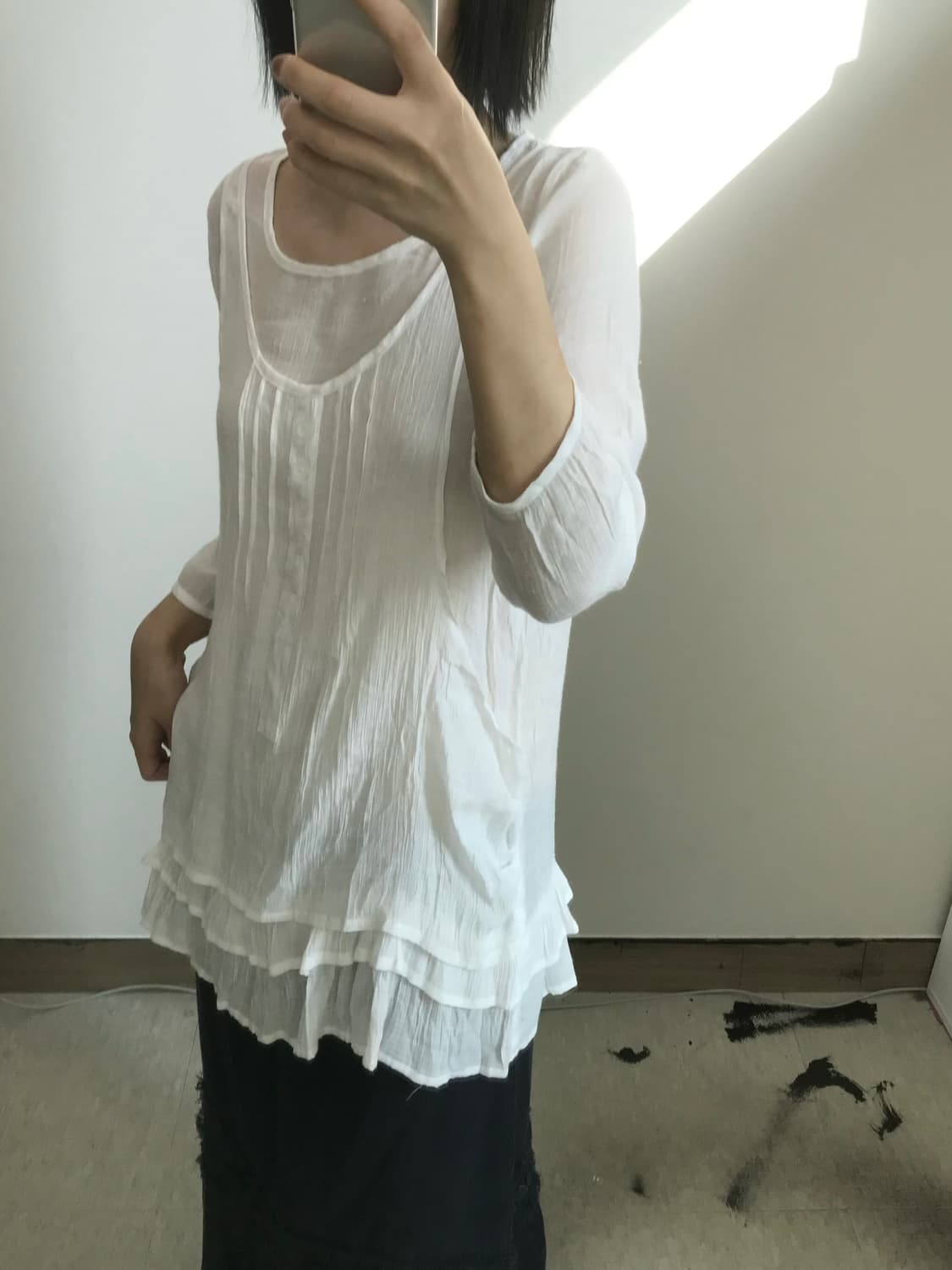 빈티지 레이어드 탑 상품이미지2