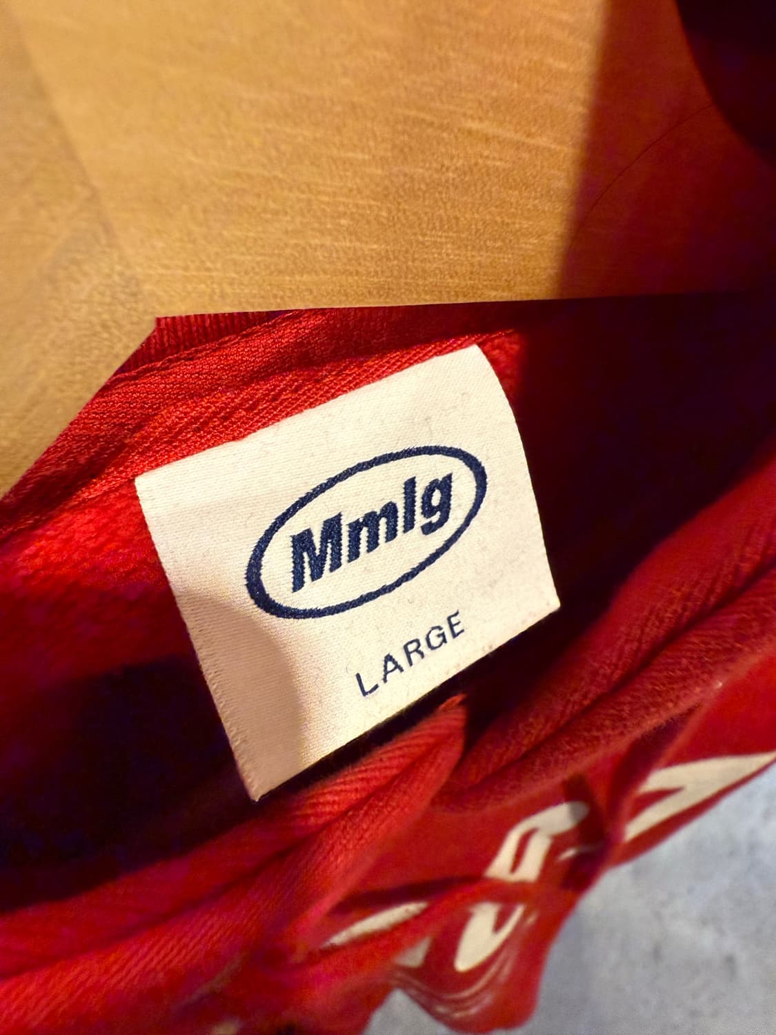 mmlg 레드 후드티 상품이미지2