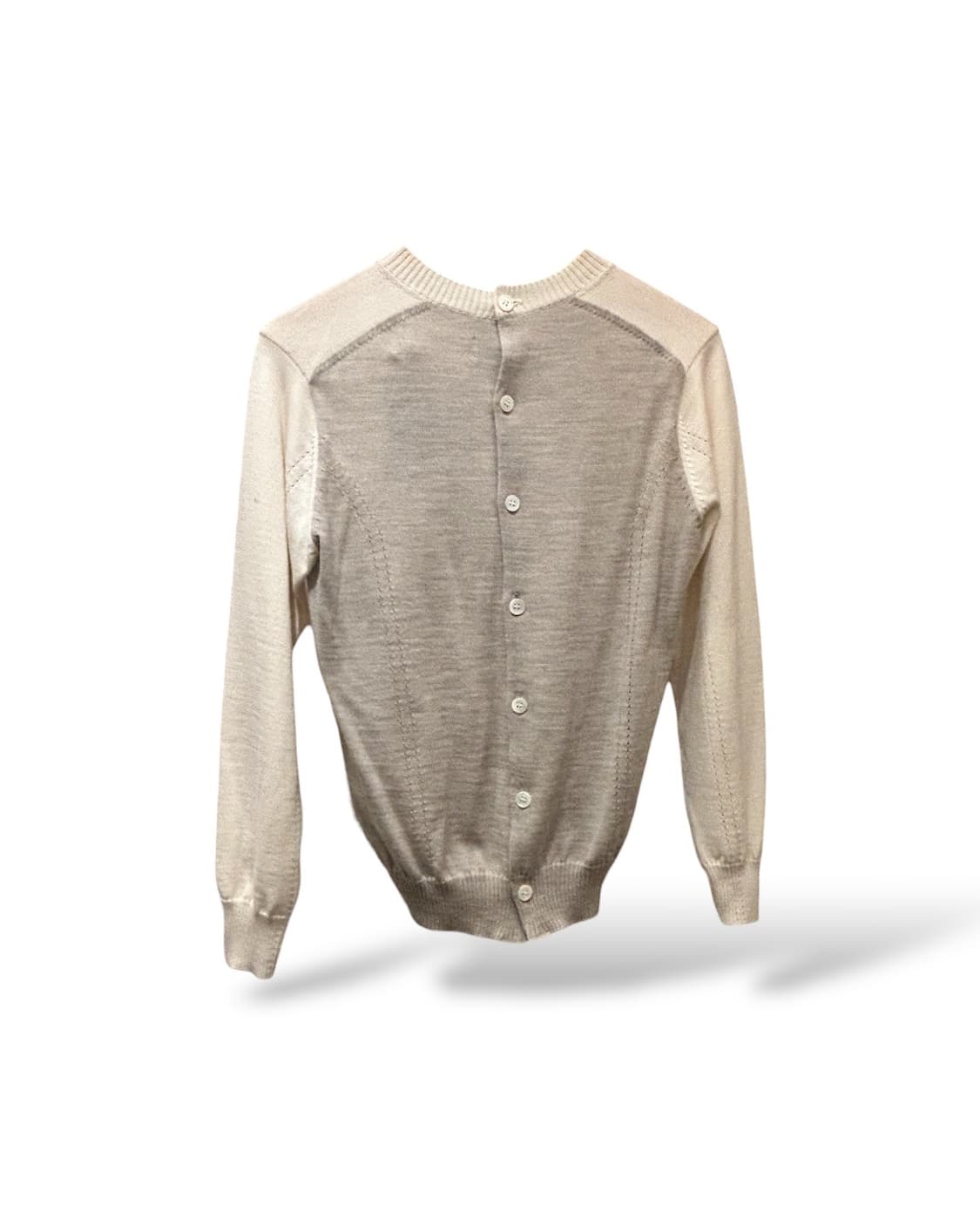 꼼데가르송 백버튼 컬러블록 니트 상품이미지1