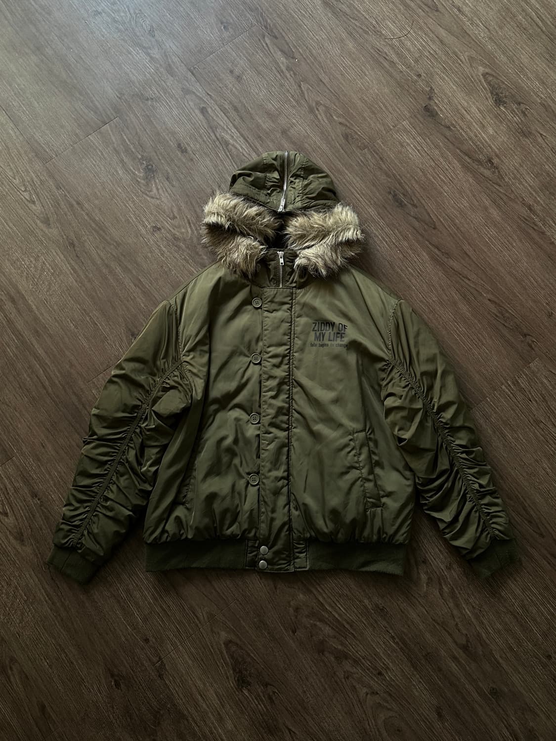 Ziddy 플라이트 후드 봄버 상품이미지7